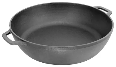 Zdjęcie produktu dla Omgoods - Patelnia żeliwna, 26 cm - Idealna do gulaszy i pieczenia