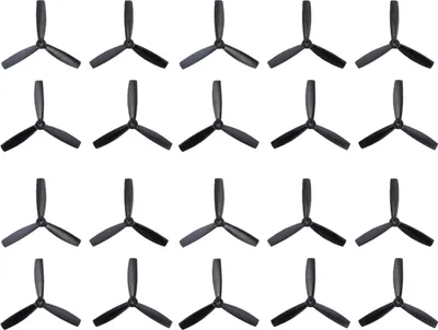 Immagine prodotto di 10 coppie 3045 3 pale elica CW/CCW puntelli per RC Quadcopter (nero)