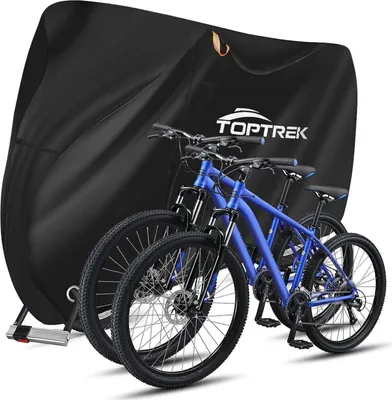 Zdjęcie produktu dla Toptrek 210D pokrowiec na 2 rowery wodoodporny 210x110x95cm