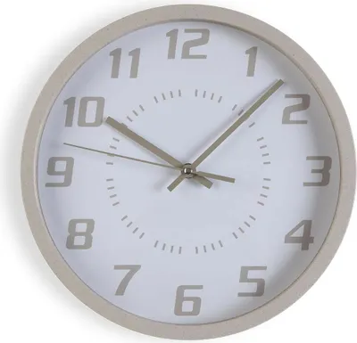 Image de Horloge murale Versa Beige Bois 4,2 x 30 x 30 cm