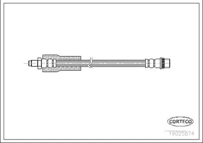 Produktbild von CORTECO 19025874 Bremsschlauch Vorne für RENAULT ESPACE II (J/S63)