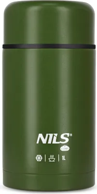 Zdjęcie produktu dla Termos na żywność NILS Camp NC3802 zielony 1000 ml