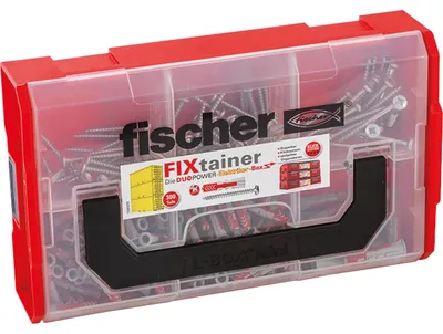 Obrázek produktu pro Fischer FIXtainer - DUOPOWER, Expanzní kotva, Betonový, Kov, Šedá, 220 kusů, Krabice