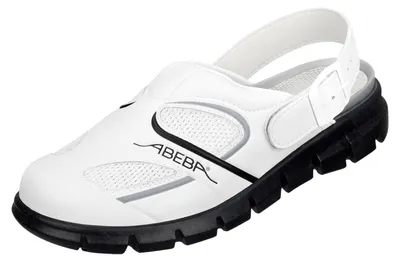 Produktbild von Abeba 7345 Clog weiß/ schwarz - 43