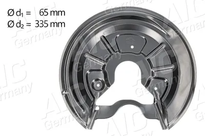 Produktbild von AIC Spritzblech Bremsscheibe für VW GOLF VI (5K1) Hinten Links 54847 Ankerblech