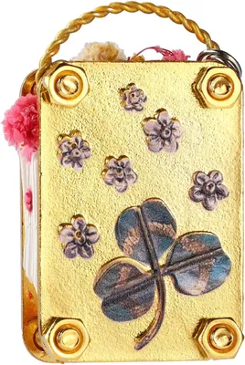 Productafbeelding van Microbloemenpers - Klein metalen bloemenpersboek doe-het-zelf plantenbewaarset cadeau voor plantenliefhebbers cadeau