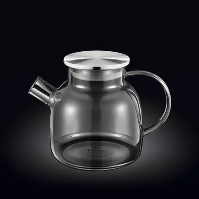 Zdjęcie produktu dla Wilmax imbryk szklany 1200 ml z pokrywką ze stali nierdzewnej WL-888826002/A