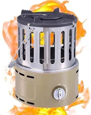Produktbild von Terrassenheizung, Mini-Gasheizung - 2,5 kW Leistung - Rostfreier Stahl, wetterfest - Für Innen- und Außenbereich