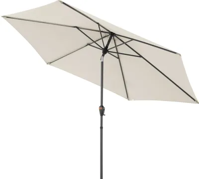Produktbild von Doppler myZone Mittelmastschirm Auto-Tilt rund 305 cm Sonnenschirm 6 Farben 429465 820 Natur