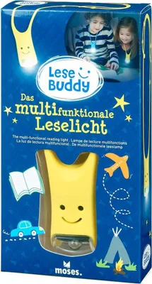 Produktbild von MOSES Lese Buddy gelb multifunktionale Leselicht zum umhängen