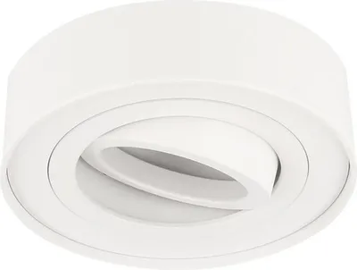 Produktbild von LED line Deckenleuchte ROLLO MIDI Einbaustrahler Unterputz Leuchte Strahler Schwenkbar 45° mit GU10 Fassung 230V Rund Weiß aus Aluminium