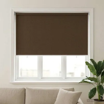 Obrázek produktu pro Venkovní roletová žaluzie 90 % blokování UV Hnědá 140 x 140 cm