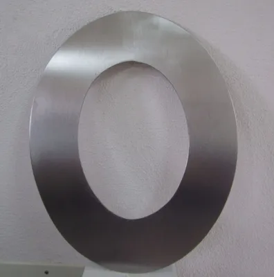 Produktbild von 45° elliptische Abschlussrosette aus Edelstahl für Kamin - Durchmesser 130 mm