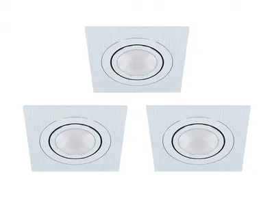 Obrázok produktu pre EGLO AREITIO, Zapustené bodové osvetlenie, GU10, 1 žiaroviek, LED, 3000 K, Hliník