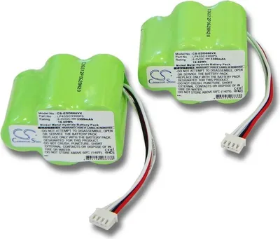 Produktbild von vhbw 2x Akku Ersatz für 945-0005, 945-0006, 205-0001, 945-0024, LP43SC3300P5 für Saugroboter (3300 mAh, 6 V, NiMH)