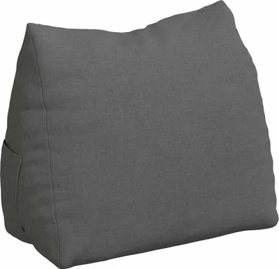 Image de vidaXL Coussin de dossier gris foncé 45 x 20 x 35 cm Tissu