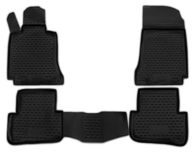 Produktbild von AD Tuning Gummi Fußmatten Set für Mercedes W204 C-Klasse, Bj. 2007-2014