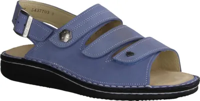 Produktbild von Finn Comfort Juist-Soft, Bequeme Damensandale, Cielo (Hellblau), Leder, - Marken Finn Comfort, Blau, leder (nubuk)