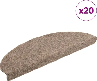 Produktbild von Stufenmatten Selbstklebend 20 Stk. 65x21x4 cm Beige Halbrund Groß