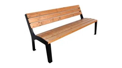 Produktbild von Stadtbank Holzbank Holz Verschiedene Farben Design Modern Grau