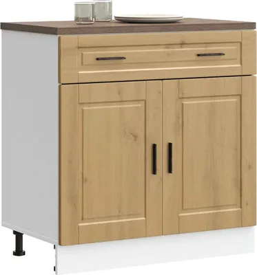 Produktbild von Möbel Küchenunterschrank Porto Artisan-Eiche Holzwerkstoff - Küchenschränke 853986