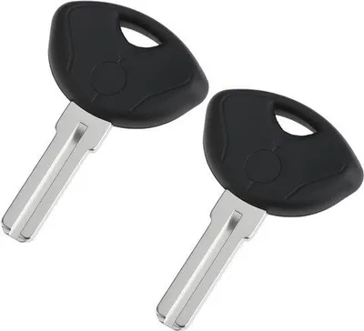 Produktbild von Unschnittbare-Schlüssel - BMW-kompatibel - Blatt - Leere Schlüssel - F800GS - S1000RR - K1200GT - K1300GT - K1300R - K1300S - 2 Stücke - Geeignet für - Schwarzes-Modell