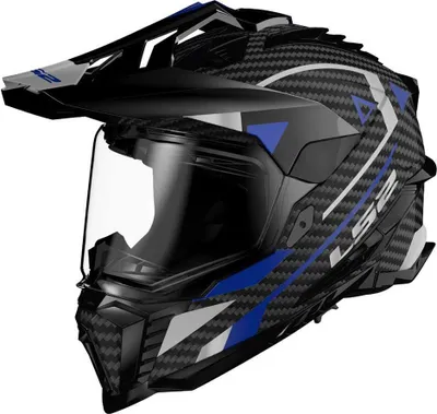 Produktbild von Ls2 Mx701 Explorer Carbon Adventure Integralhelm Schwarz L Schwarz L