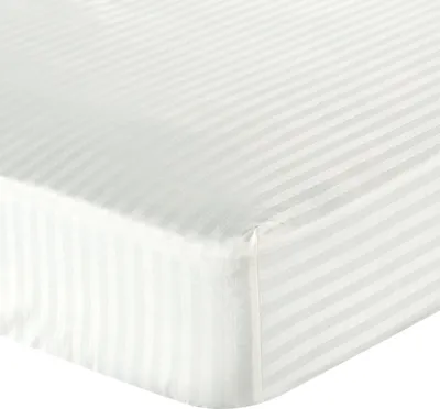 Produktbild von Streifen Betttuch creme 100x200 30cm