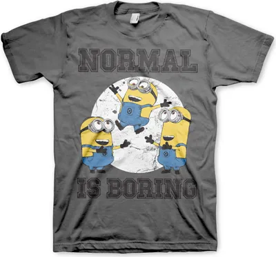 Produktbild von Minions - Normal Life Is Boring T-Shirt - X-Large - DarkGrey
