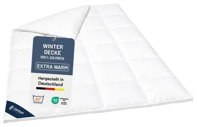 Produktbild von Daunendecke 135x200 cm, extra warme Winterdecke, Bettdecke 100% Daunen, DOWNPASS, CASIMUM