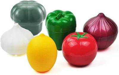 Produktbild von Famanu Aufbewahrungsbehälter Set 6 Stück für Obst und Gemüse - Kühlschrank