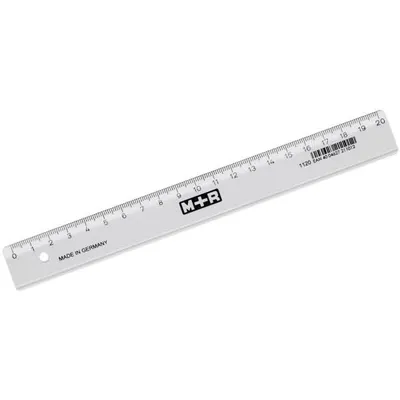 Zdjęcie produktu dla M + R 11200000 Lineal glasklar 20 cm