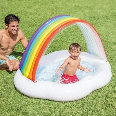 Produktbild von Babypool in Regenbogenwolken-Design