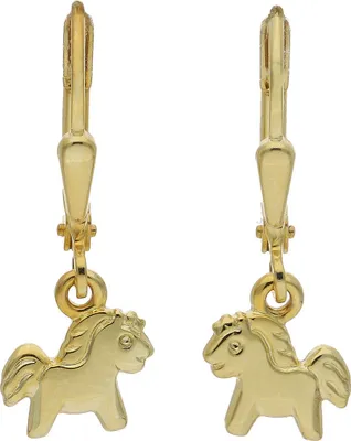 Produktbild von JuwelmaLux Pferde Ohrhänger 333 Gold JL14-06-0220