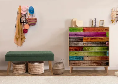 Obrázek produktu pro Skye Decor, Multilux - 726 - 1070, předsíňový nábytek, Sonomo, 100 % MELAMÍNEM POVLÁKNĚNÉ PANELY, 95 x 36 x 111 cm