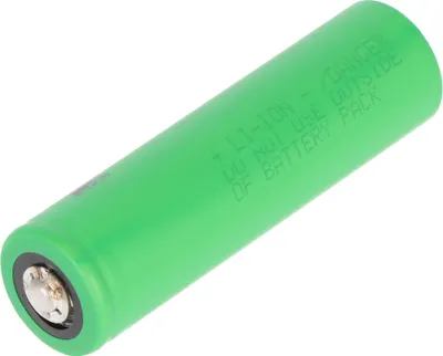 Productafbeelding van Sony Konion US18650VTC5D batterij, 65x18,2mm, 3,6V tot 3,7V, 2800mAh, maximale stroomafname 35A, met platte bovenkant, positieve pool verhoogd