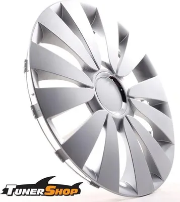 Produktbild von 4 Radkappen Radzierblenden Tunershop 15 Zoll Sky silber kompatibel mit Audi Daewoo Hyundai Lexus Nissan Seat Toyota