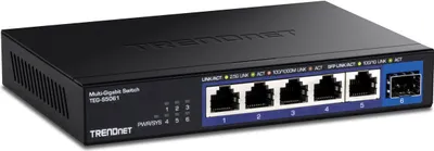 Produktbild von TRENDnet TEG-S5061 6-Port Switch, 2.5G Unmanaged Switch mit 10G SFP+ Port