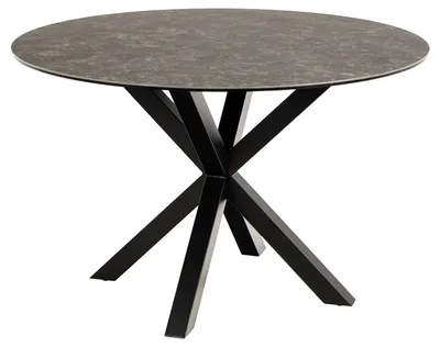 Produktbild von Heaven Esstisch Ø119 cm Keramik schwarz.