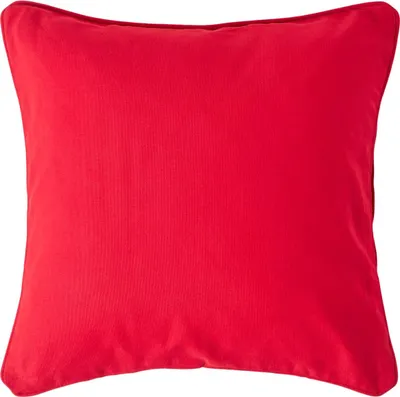 Produktbild von HOMESCAPES Roter Kissenbezug aus Baumwolle, 60 x 60 cm