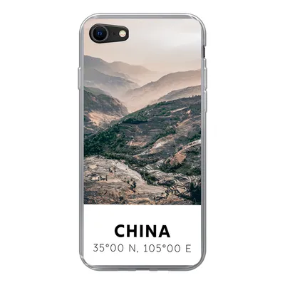 Produktbild von MuchoWow® Handyhülle Schutzhülle Hülle für iPhone 8 China - Berge - Asien - Sommer Silikon Softcase Handy Hülle - Schutzhaube