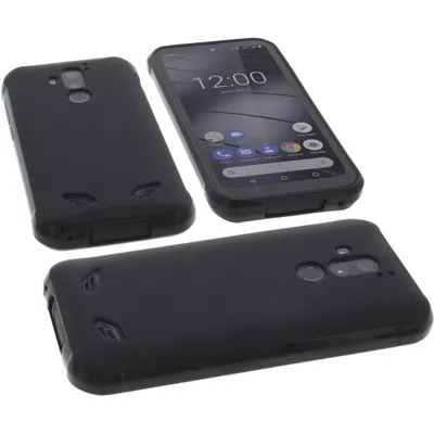 Produktbild von foto-kontor Hülle kompatibel mit Gigaset GX290 / GX290 Plus Schutzhülle Tasche Gummi TPU Schutz Handytasche schwarz