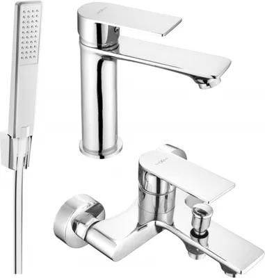 Produktbild von Mexen Royo R72 Badewannenset, Chrom - 72203R72-00