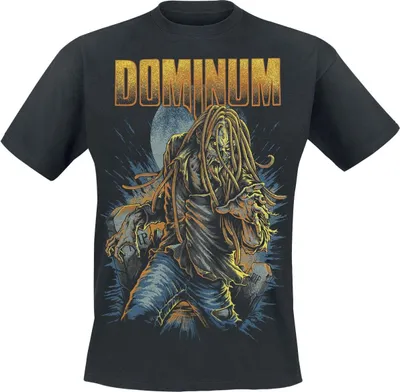 Produktbild von Dominum T-Shirt Herren Zombie Tommy schwarz Band-Merch, Bands 100% Baumwolle L