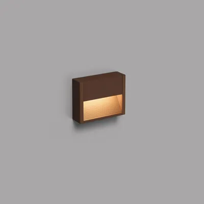 Produktbild von Faro 70907, Wandbeleuchtung für den Außenbereich, Rostfarbe, Aluminium, IP54, I, 3 W