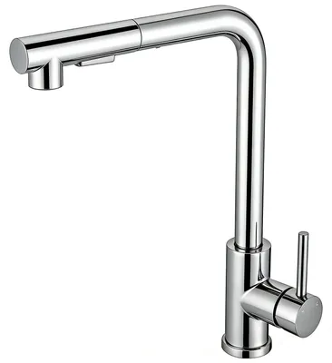 Produktbild von AICA Hochdruck Edelstahl Wasserhahn Küche Ausziehbar Küchenarmatur 2 Sprühfunktionen Mischbatterie Chrom