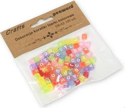 Image de Perles de lettres 6x6mm 100pcs