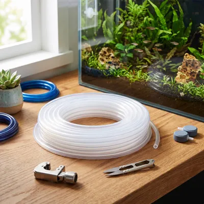 Immagine prodotto di Tubo in silicone per acquari, 5 metri, trasparente, per pompe d'aria