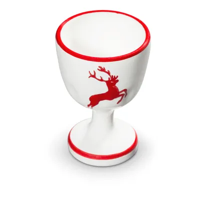 Produktbild von Gmundner Keramik Rubinroter Hirsch Eierbecher 7,5 cm