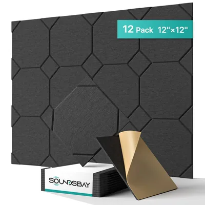 Produktbild von Selbstklebende Akustikplatten zur Schallisolierung, 30 x 30 cm